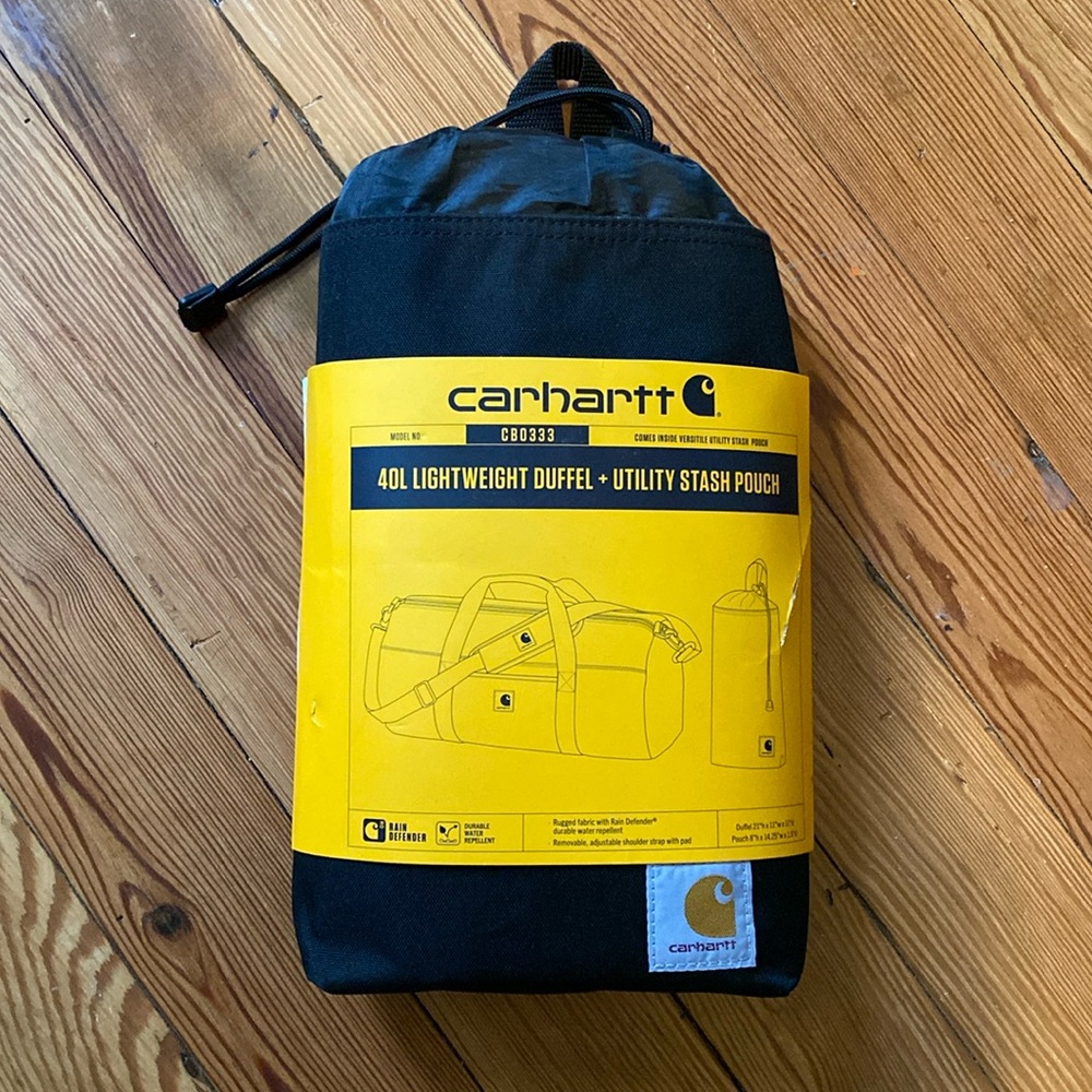 Carhartt 40L lightweight duffel bag